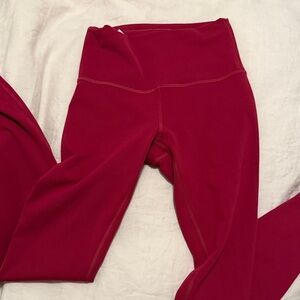 Lululemon Leggings pink or magenta size 4